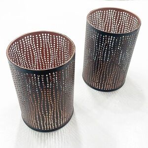 Tea light candle holders - set of 2